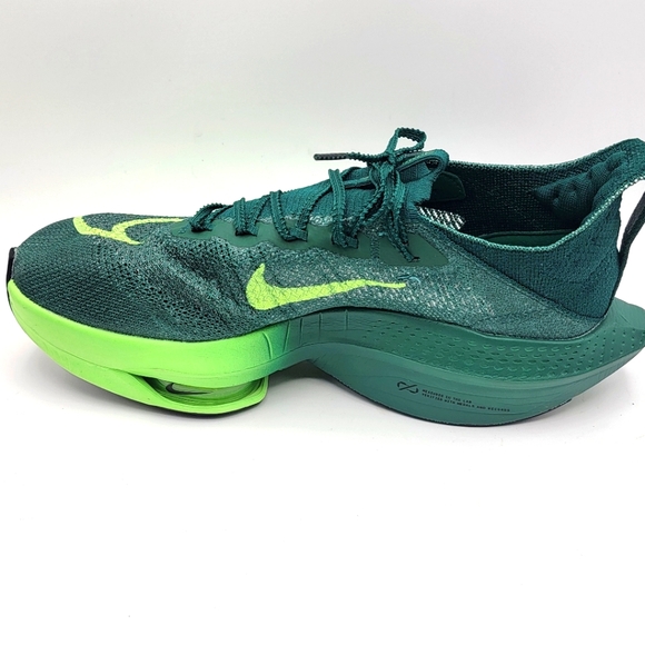 Nike Men's Air Zoom Alphafly Next% ‘Lime Blast’ Running Shoes Size 11. #1385 - Picture 3 of 9